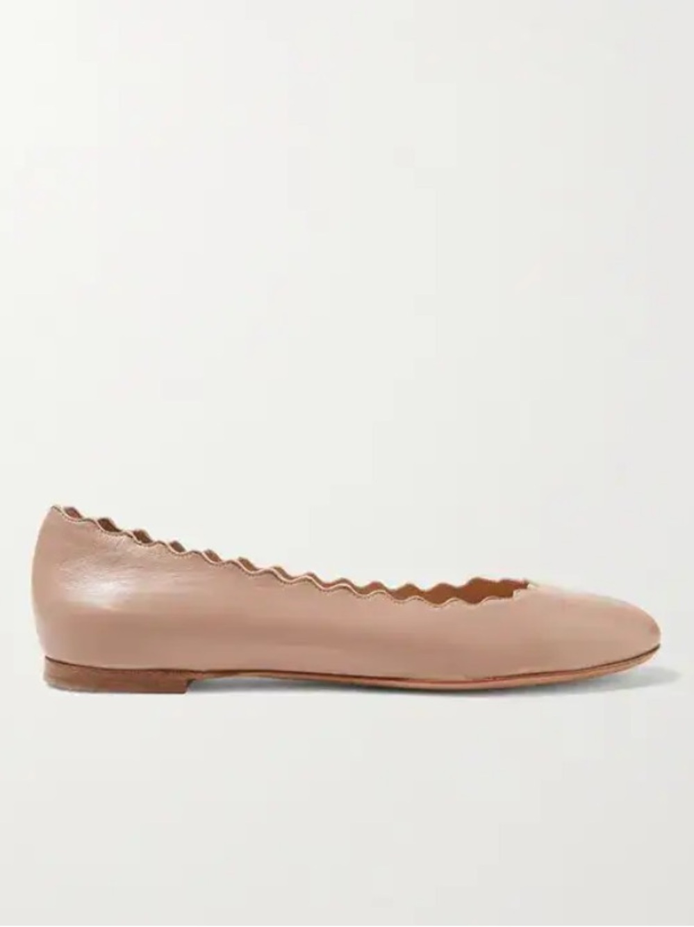 Chloe's Lauren scalloped pink ballet flat size 38